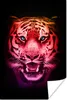 MuchoWow® Poster Tiger - Orange - Rot 60x90 cm - Produktbild-Vorschau 1