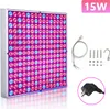 Jayseuw 1ks LED lampa na rostliny, 15W s 225 červenými a Náhled obrázku produktu 10
