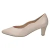 Caprice Damen Pumps Trichterabsatz Leder Wellenkante Produktbild-Vorschau 4