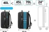 70L Reiserucksack Für Flugzeug, Handheld, Für Laptop 19"" Produktbild-Vorschau 9