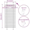 vidaXL Plisovaná roleta biela 65x150 cm šírka látky 64,4 cm Náhľad obrázku produktu 7