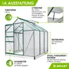 BRAST Gewächshaus Aluminium mit Fundament | 190x190x195cm | Produktbild-Vorschau 6