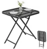 Outsunny Gartentisch klappbar 70 x70 cm, Wetterfest Produktbild-Vorschau 1
