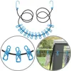 Élastique pour corde à linge avec 12 pinces à linge Voir les images du produit 9