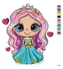 Zuty - Malen nach Zahlen - MÄDCHEN PRINZESSIN MIT HERZEN, Produktbild-Vorschau 4