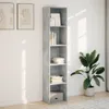 vidaXL Bücherregal Betongrau 40x30x189 cm Holzwerkstoff Produktbild-Vorschau 3