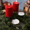 Adventskranzstecker ohne Dorn - Adventskerzenhalter - Metall - H: 4,5cm - D: 8cm - silber - 4er Set Produktbild-Vorschau