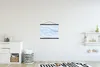 MuchoWow® Textilposter Marmor - Welle - Blau - Muster - Produktbild-Vorschau 2