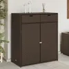 vidaXL Mobile da giardino marrone 105x55x113 cm in poly Anteprima dell’immagine prodotto 9