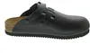A black Birkenstock clog is shown from the side against a white background. Produktbild-Vorschau