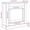 vidaXL Cornice per caminetto Artisan rovere 90x30x90 cm Anteprima dell’immagine prodotto 7
