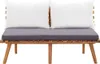 vidaXL Banc de jardin avec coussins 115 cm bois massif Voir les images du produit 8