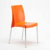 A single orange chair with silver legs is shown against a white background. Anteprima dell’immagine prodotto