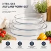 Auflaufform 3er Set Glasbräter Bräter Ofenform Lasagne Form Produktbild-Vorschau 3