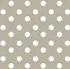PVC Tischdecke Dottie taupe Punkte weiss Wachstuch · Breite Produktbild-Vorschau 2