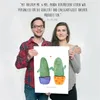 Mr. & Mrs. Panda Bild Kaktus Liebe DIN A2 - Weiß - Produktbild-Vorschau 4