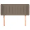 vidaXL Kopfteil mit Ohren Taupe 103x16x78/88 cm Stoff - Produktbild-Vorschau 4