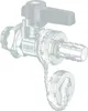 Rubinetto a sfera Schell KFE 1/2" con maniglia a leva, Anteprima dell’immagine prodotto 2