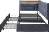 OKWISH Lit Banquette 90x200 cm, lit simple avec 2 tiroirs Voir les images du produit 6