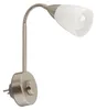 Steckerleuchte, 23,5 cm, max. 25 W, Matt-Nickel, Briloner Produktbild-Vorschau 5