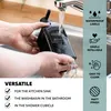 Eluno zeepdispenser, set van 2, met zacht aanvoelend zwart Productafbeelding-voorbeeld 3