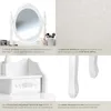 Coiffeuse avec miroir 4 tiroirs - blanc Voir les images du produit 4