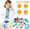 Sundaymot Arztkoffer Kinder Holz mit Echt Stethoskop und Produktbild-Vorschau 2