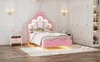 UnboxG Rosa Kinderbett 90x200 cm mit LED-Beleuchtung – Produktbild-Vorschau 5