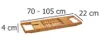 Półka na wannę bambusowa, rozsuwana, 70-105 cm Podgląd zdjęcia produktu 18