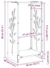 vidaXL Stojan na palivové dřevo černý 40x30x80 cm Ocel Náhled obrázku produktu 8