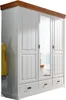 Kleiderschrank >SZ-0132< in weiß - 192x217x58 (BxHxT) Produktbild-Vorschau 1