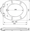 Deska sedesowa z mechanizmem cichego domykania Podgląd zdjęcia produktu 3