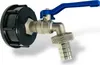 IBC Adapter S60 x 6 Grobgewinde Kugelhahn Griff Blau 3/4 Produktbild-Vorschau 1