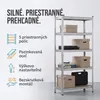 IvoQ Regál – 180 x 90 x 40 cm – 5 nastaviteľných políc – Náhľad obrázku produktu 2