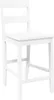 A white bar stool is shown against a white background. Náhled obrázku produktu