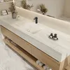 Wandhängendes Waschbecken-Set - Sinterstein - Travertine Produktbild-Vorschau 3