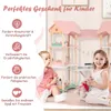 COSTWAY Puppenhaus aus Holz, 7-Zimmer 3-stöckiges Produktbild-Vorschau 7