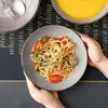 Assiette creuse en faïence vancasso, série Navia Jardin, Voir les images du produit 5