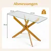 COSTWAY Konsolentisch aus gehärtetem Glas, Beistelltisch Produktbild-Vorschau 3