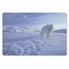 MuchoWow® Schreibtischunterlage Fuchs - Schnee - Berge Produktbild-Vorschau 1
