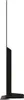 A side profile of a black television on a stand, against a white background. Produktbild-Vorschau