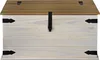Truhen-Couchtisch 92 x 50 cm Pinienholz weiß honigfarben Produktbild-Vorschau 6