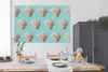 MuchoWow® Poster Muscheln - Muster - Blau 180x120 cm - Produktbild-Vorschau 3
