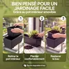 4x Bac à fleurs 11 litres support de montage intérieur Voir les images du produit 5
