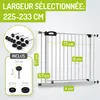 BOMI® Barrière de sécurité bébé 63–251 cm sans perçage – À Voir les images du produit 2