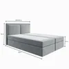 A diagram of a bed with dimensions indicated. Produktbild-Vorschau