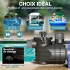 Wiltec Pompe piscine 180 W – Débit 10800 l/h – Hauteur Voir les images du produit 3