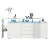 Credenza moderna da 160 cm con illuminazione LED e Anteprima dell’immagine prodotto 7