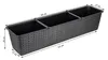BigDean 2er Set Blumenkasten mit Untersetzer 70 cm lang Produktbild-Vorschau 2