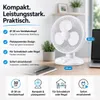 Stolný ventilátor s osciláciou 90° – Tichý ventilátor s 3 Náhľad obrázku produktu 3